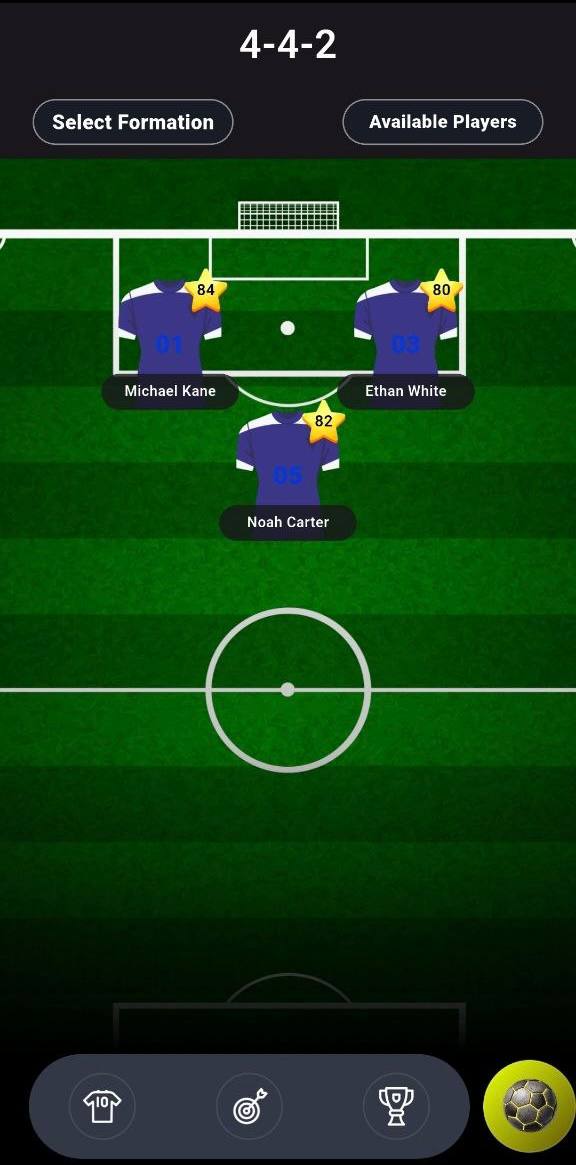 Formation builder screen